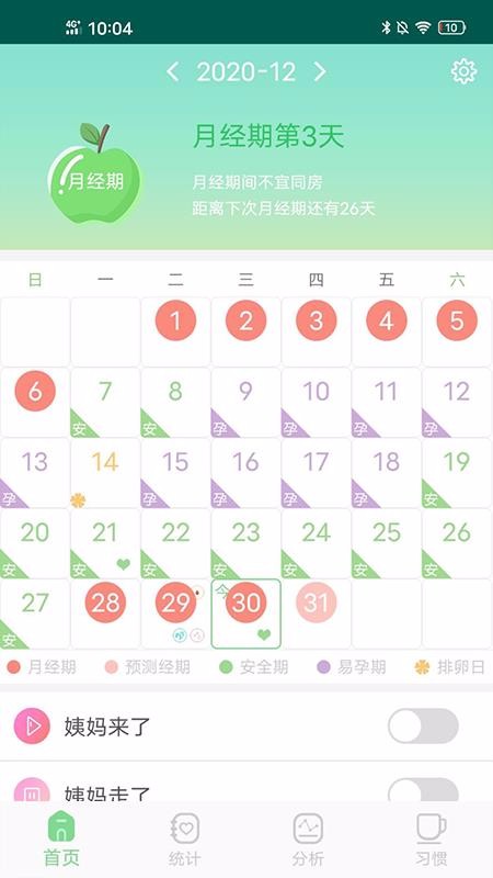 月经期排卵期预测v1.0.0(1)