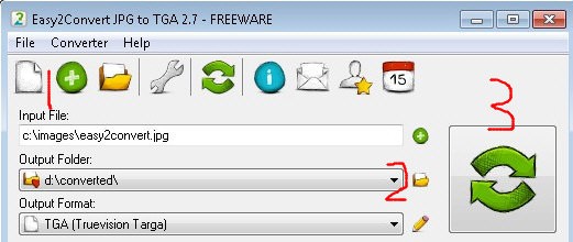 Easy2Convert JPG to TGA(JPG转TGA工具)