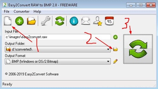 Easy2Convert RAW to BMP(图像格式转换软件)