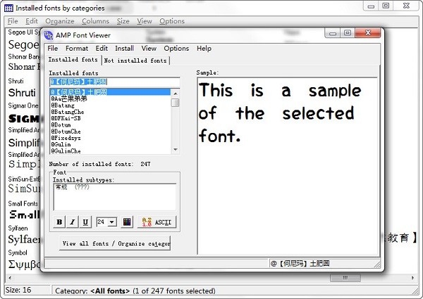 FontViewer(字体预览器)