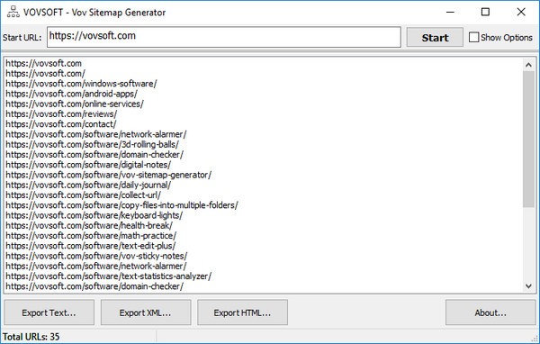 Vov Sitemap Generator(站点地图创建工具)