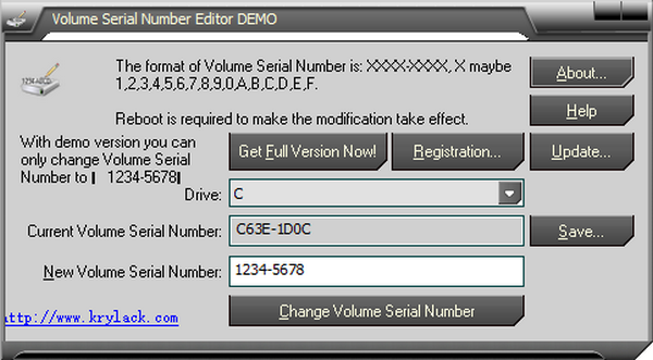 Volume Serial Number Editor(卷序列号编辑器)