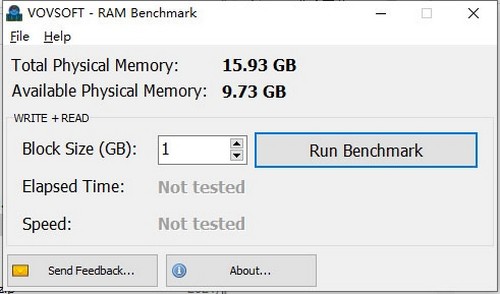 Vovsoft RAM Benchmark(内存基准测试工具)