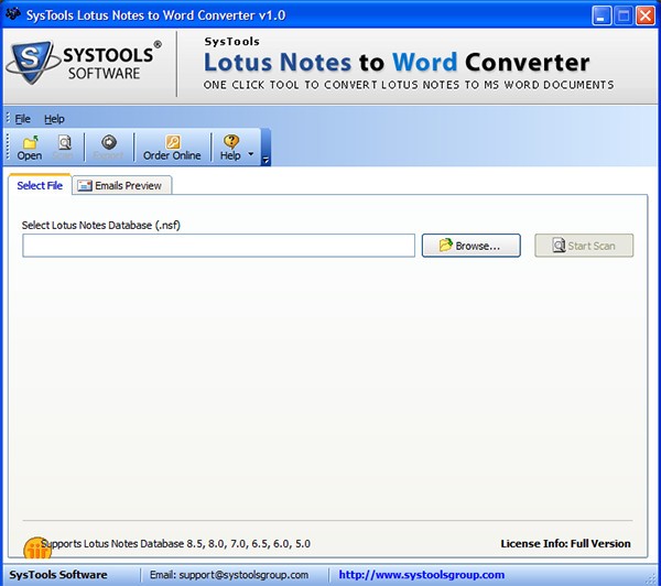 SysTools Lotus Notes to Word Converter(电子邮件转换工具)