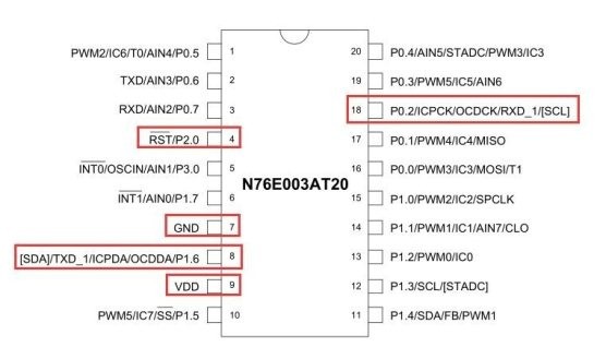 ICP Programming Tool(新唐单片机烧录工具)