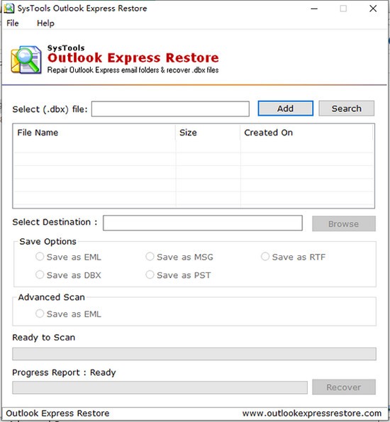 SysTools Outlook Express Restore(电子邮件恢复软件)