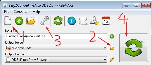 Easy2Convert TGA to DDS(TGA转DDS转换器)