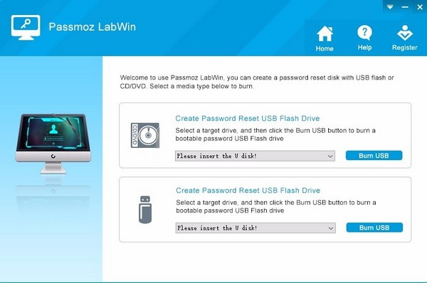 PassMoz LabWin(Windows密码恢复软件)