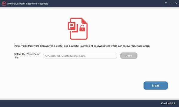 Any PowerPoint Password Recovery(密码恢复工具)