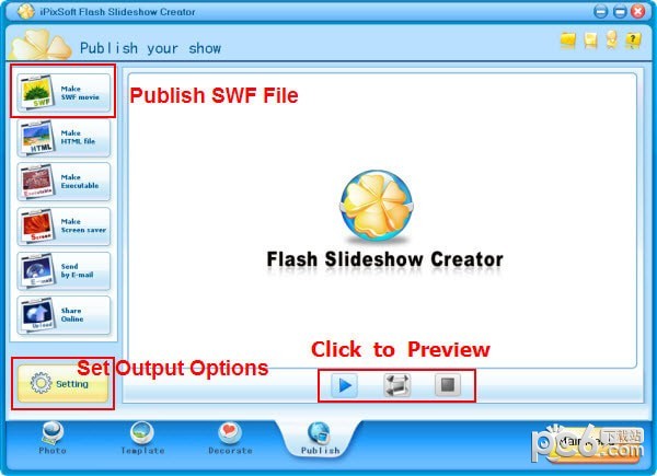 iPixSoft Flash Slideshow Creator(flash相册制作软件)