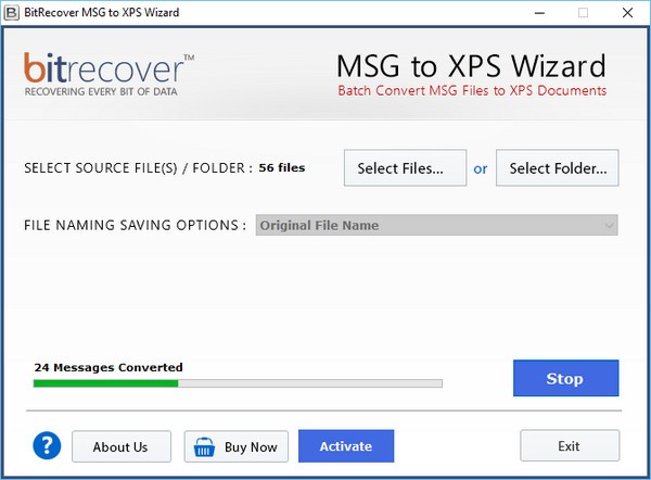 BitRecover MSG to XPS Wizard(MSG到XPS迁移工具)