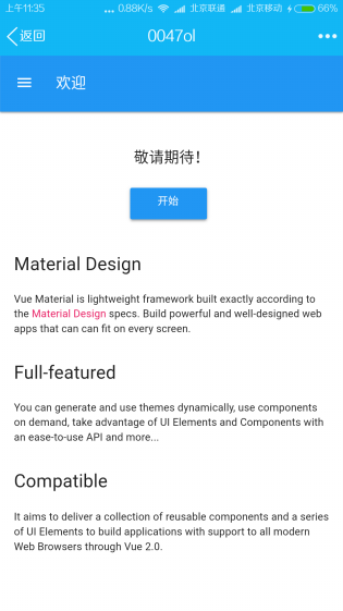 Material Design for Web
