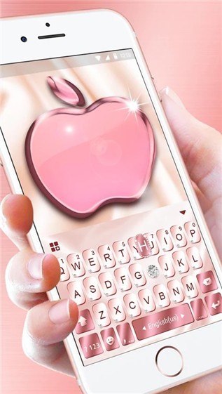 iPhone8玫瑰金键盘