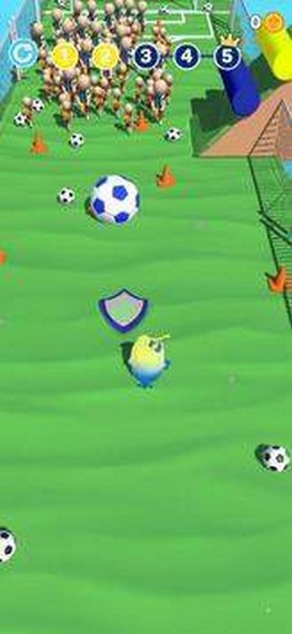 小鸟踢足球