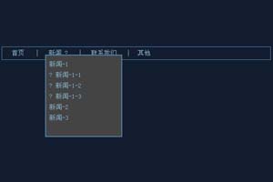 国外网站扒下来的二级动态导航菜单特效