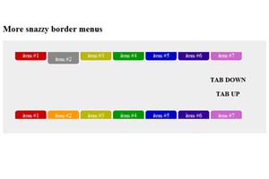 snazzy border menus 上下TAB菜单