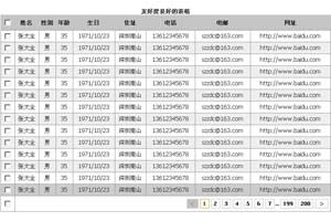 友好的表格效果