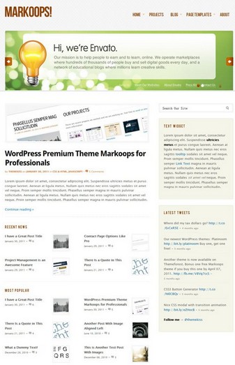 wordpress企业模板