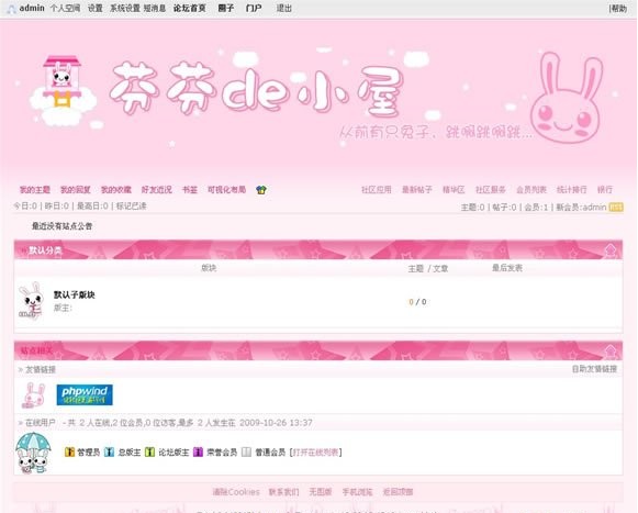 PHPWind 粉红兔子模板