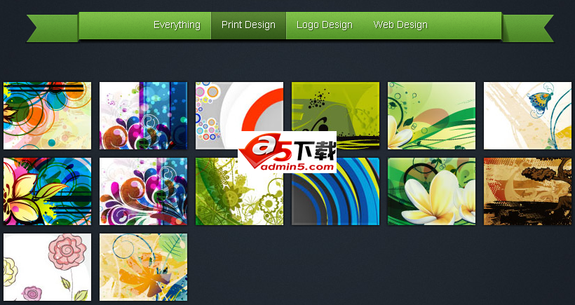jQuery+HTML5+CSS3绚丽变换组合