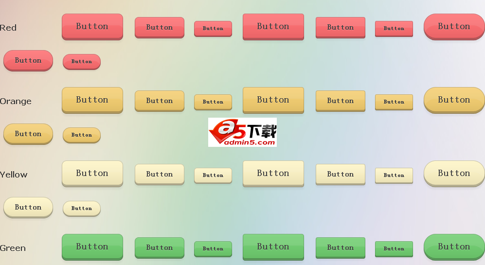 css3圆形修边按钮