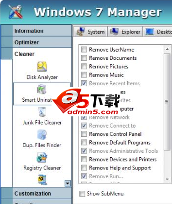 Windows 7 Manager
