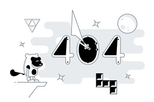 HTML5单页创意404错误页面模板