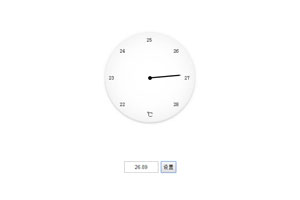 jQuery+CSS3圆形温度计代码