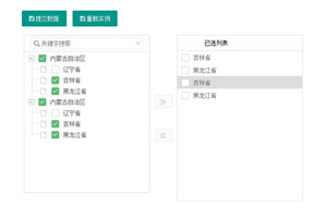 jQuery双向选择穿梭框代码