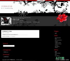 Wordpress 蝴蝶黑模板