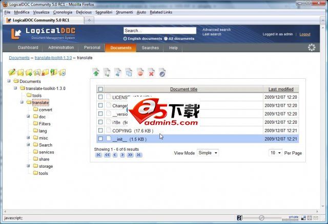 开源文档管理系统LogicalDOC