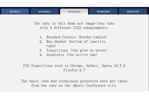 css3带阴影效果的tab选项卡