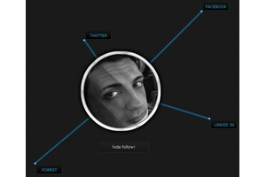 jQuery+CSS3人物介绍导航提示效果