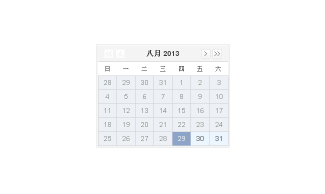 日历控件