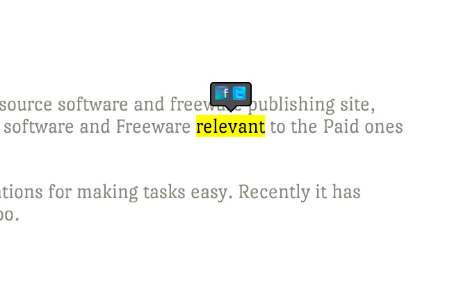 jQuery划词分享插件ContentShare