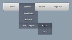 纯CSS3实现UI设计网站导航