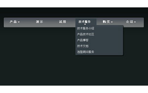 jquery+css3半透明三级导航