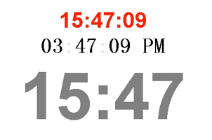 jQuery数字时钟插件MyDigitClock