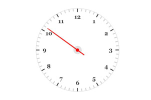 css3动画原理制做的指针时钟