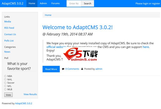 AdaptCMS 网站内容管理系统