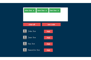 jQuery Tag文本标签特效