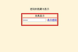 用JS查看隐藏的密码框内容