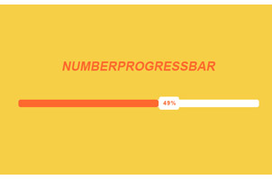 jQuery进度条插件NumberProgressBar