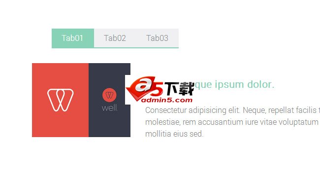 CSS3Tab菜单特效