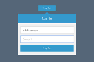 CSS3弹出Metro登录表单