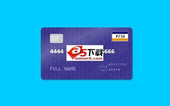 jquery信用卡验证插件Card