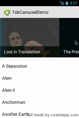 Tab Carousel