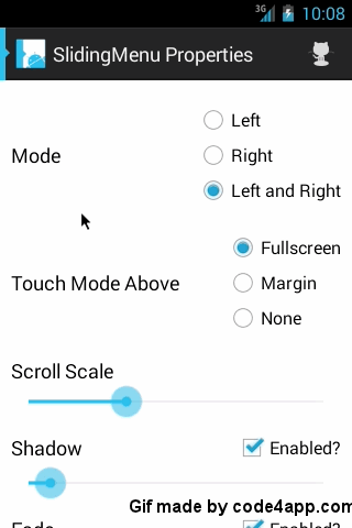 SlidingMenu