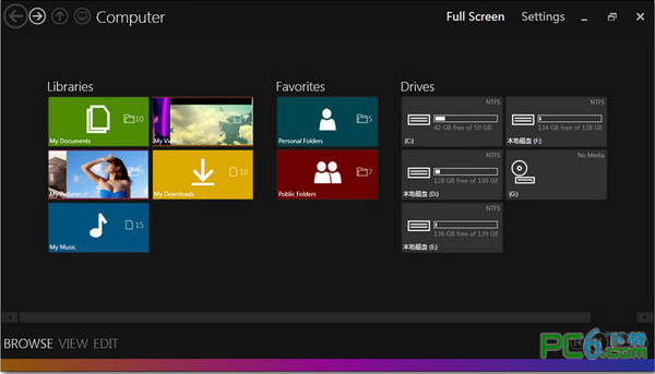 Metro风格资源管理器(Immersive Explorer)1.0.7绿色中文版