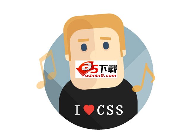 纯CSS3漫画人物摇头唱歌动画效果代码